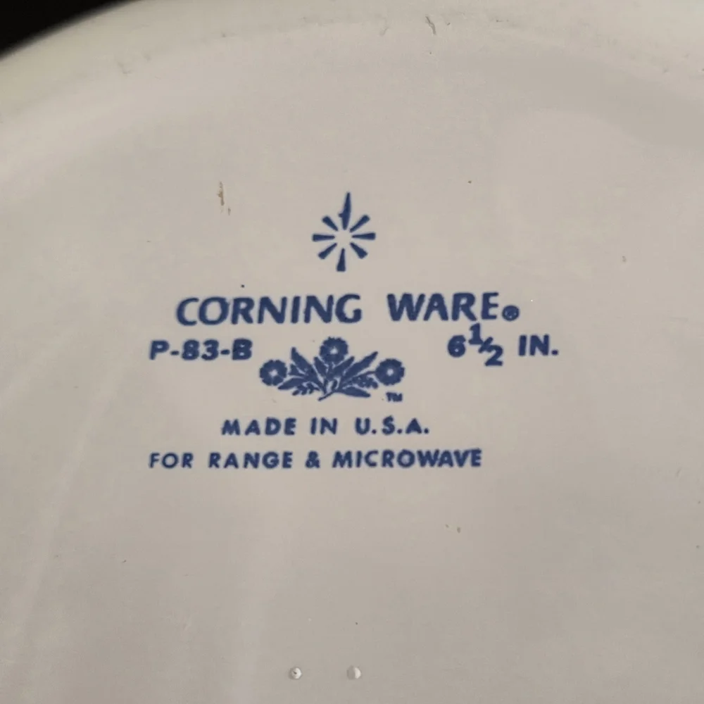 Vintage Corningware P-83-B Blue Cornflower Skillet 6.5